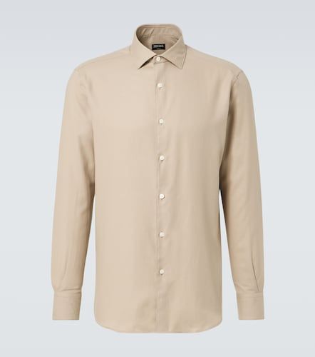 Zegna Camicia in cotone e cashmere - Zegna - Modalova
