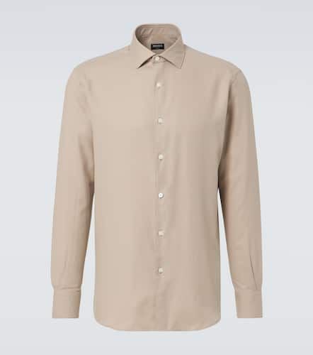 Zegna Cotton and cashmere shirt - Zegna - Modalova