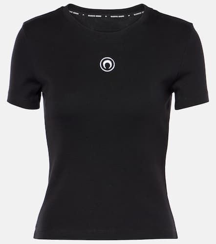 Marine Serre Logo cotton jersey top - Marine Serre - Modalova