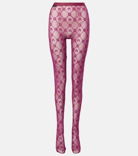 All Over Moon printed tights - Marine Serre - Modalova