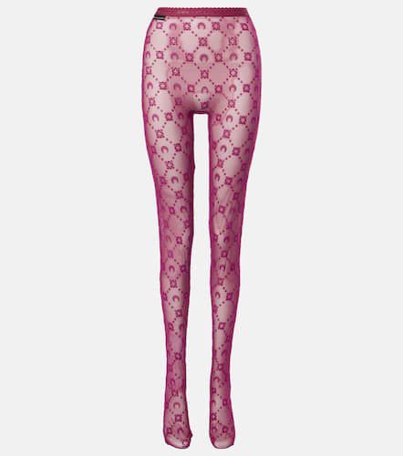 All Over Moon printed tights - Marine Serre - Modalova