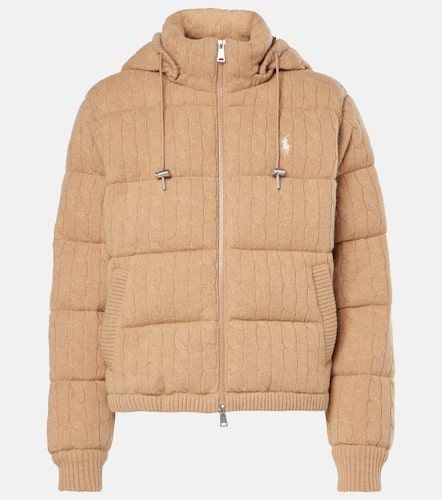 Cable-knit wool and cashmere down jacket - Polo Ralph Lauren - Modalova