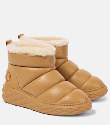 Schneestiefel Xan aus Leder mit Shearling - Jimmy Choo - Modalova