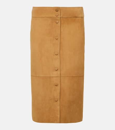 High-rise leather midi skirt - Yves Salomon - Modalova