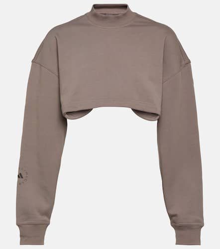 TrueCasuals cropped cotton sweatshirt - Adidas by Stella McCartney - Modalova