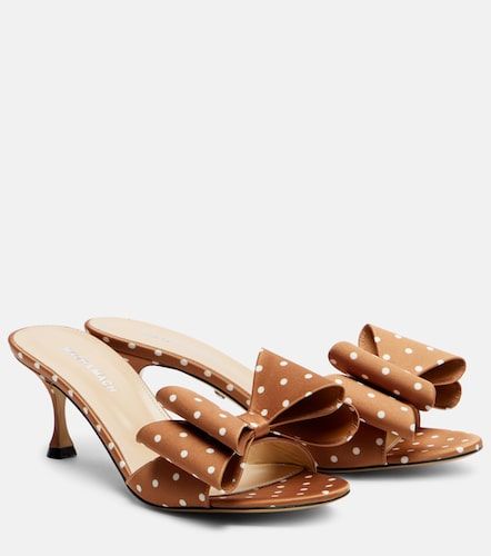 Le Cadeau 65 polka-dot satin mules - Mach & Mach - Modalova