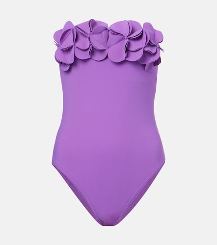 Tess floral-applique swimsuit - Karla Colletto - Modalova