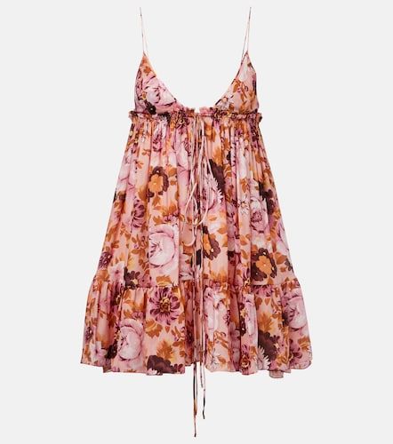 Chloe Floral silk minidress - Chloe - Modalova