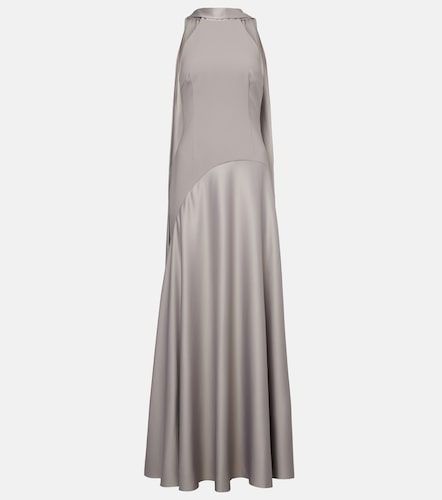 Cece satin and crepe gown - Solace London - Modalova