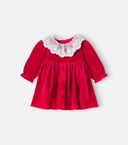 Bebé - vestido de terciopelo con encaje - Patachou - Modalova