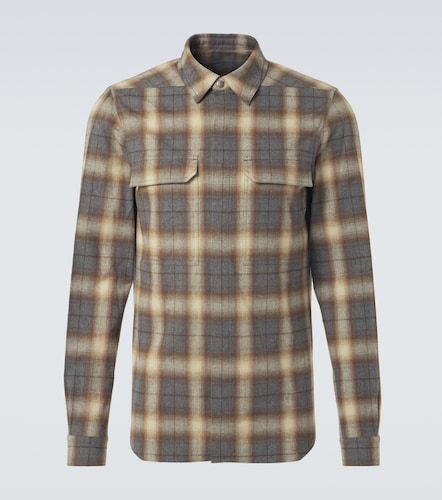 Camisa de algodón a cuadros - Rick Owens - Modalova