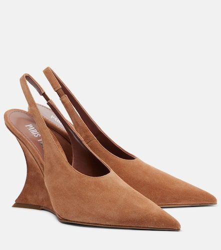 Nina 105 suede slingback pumps - Paris Texas - Modalova