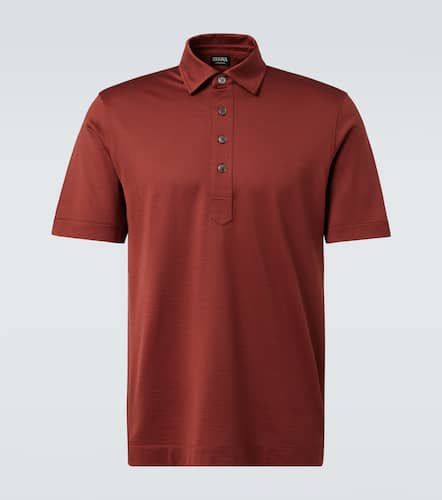 Zegna Polo in seta e cotone - Zegna - Modalova