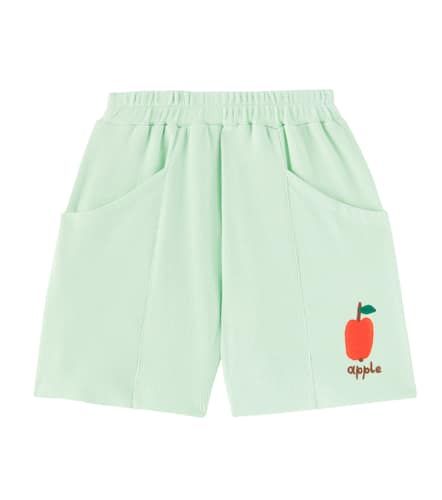 Apple waffle-knit cotton shorts - Jellymallow - Modalova