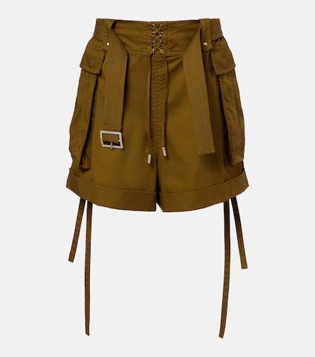Shorts de algodón con cinturón - McQueen - Modalova