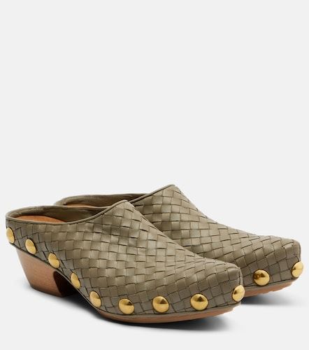 Gondola Intrecciato studded leather clogs - Bottega Veneta - Modalova