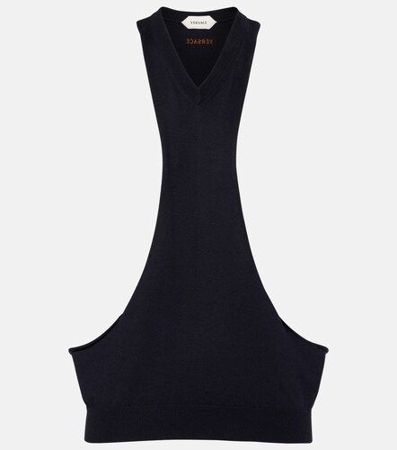 Versace Top de punto de algodón - Versace - Modalova
