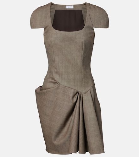 McQueen Vestido corto drapeado - McQueen - Modalova