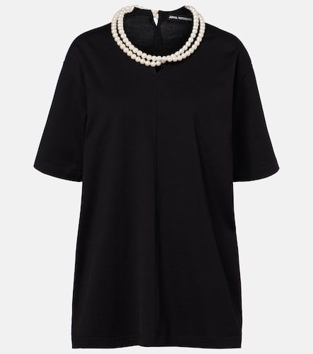 T-shirt oversize in cotone con perle bijoux - Junya Watanabe - Modalova