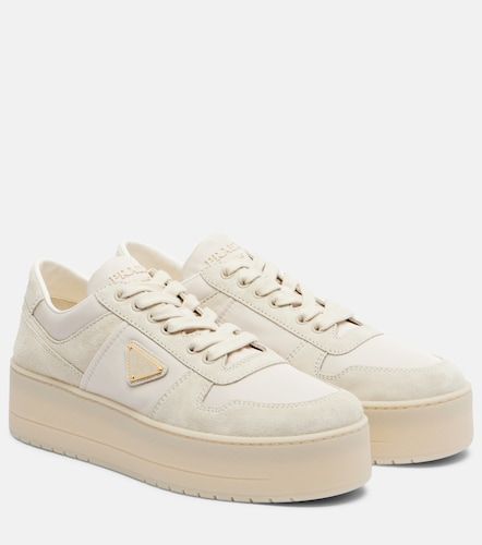 Downtown Bold Re-Nylon and suede sneakers - Prada - Modalova