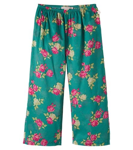 Konges Sløjd Pantalones Viola de algodón florales - Konges Slojd - Modalova
