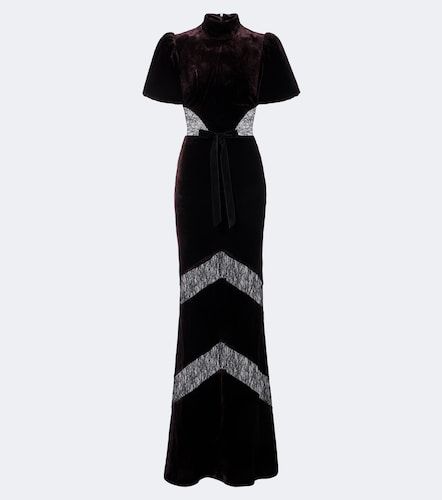 Robe Novo aus Samt mit Spitze - Rebecca Vallance - Modalova