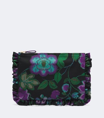 Floral ruffled jacquard pouch - La DoubleJ - Modalova