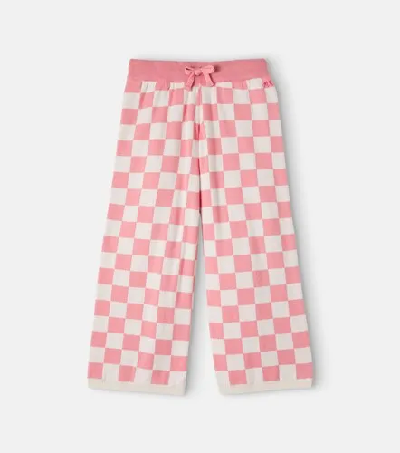 Pantalones de punto de algodón a cuadros - Mini Rodini - Modalova