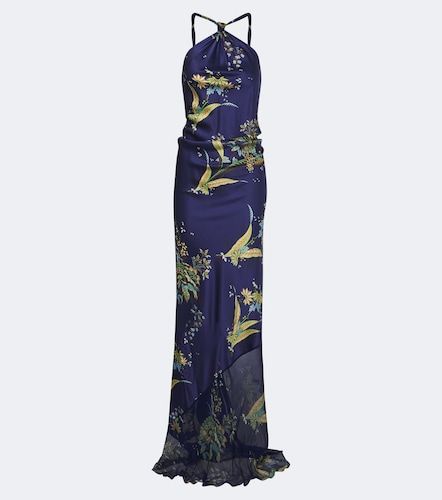 Charli printed silk-blend maxi dress - Staud - Modalova