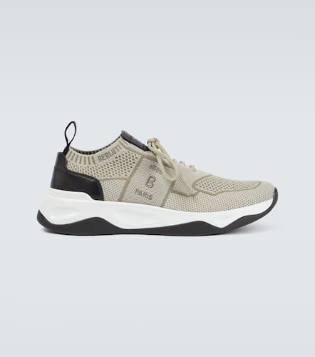 Shadow knitted and leather sneakers - Berluti - Modalova