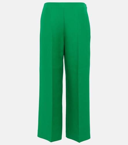 High-rise wide-leg cady pants - Valentino - Modalova