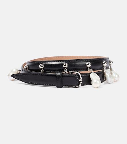 Alaïa Cintura in pelle con perle bijoux - Alaia - Modalova