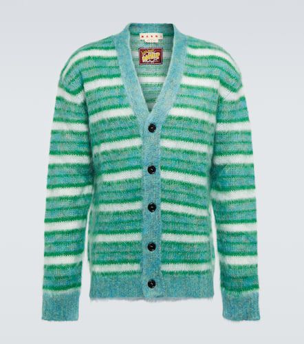 Marni Striped mohair-blend cardigan - Marni - Modalova