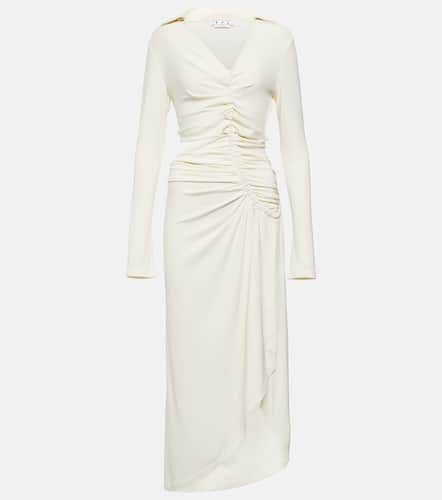 Off- Cutout crÃªpe midi dress - Off-White - Modalova