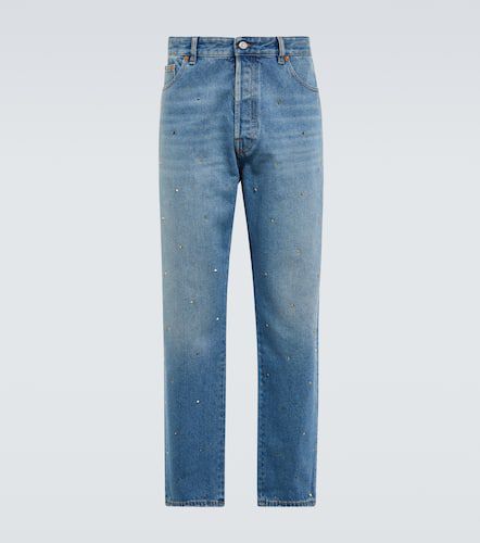 Rockstud cotton denim jeans - Valentino - Modalova