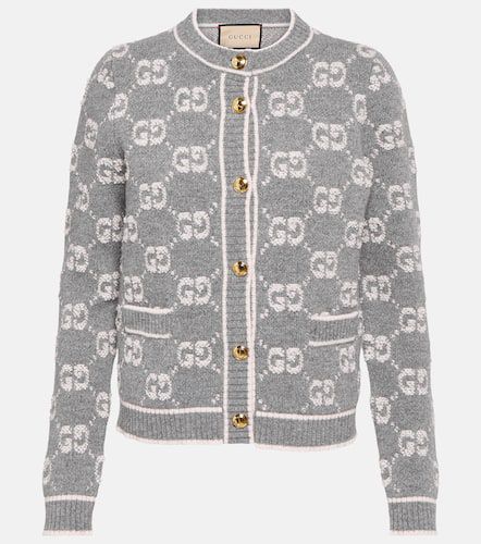 GG wool bouclÃ© jacquard cardigan - Gucci - Modalova