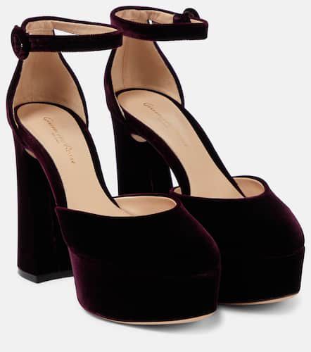 Holly D'Orsay velvet platform pumps - Gianvito Rossi - Modalova