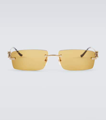 Gafas de sol rectangulares Panthère de Cartier - Cartier Eyewear Collection - Modalova