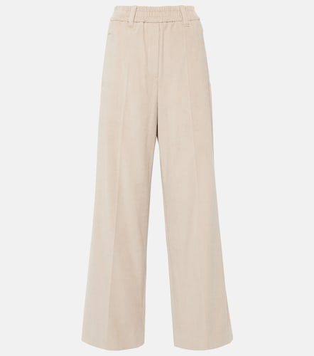 Pantalones anchos de pana de algodón - Brunello Cucinelli - Modalova