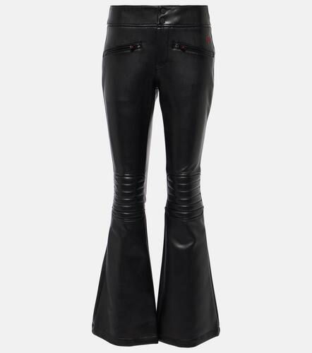 Mid-rise faux leather flared pants - Perfect Moment - Modalova