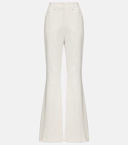 High-rise crÃªpe flared pants - Balmain - Modalova