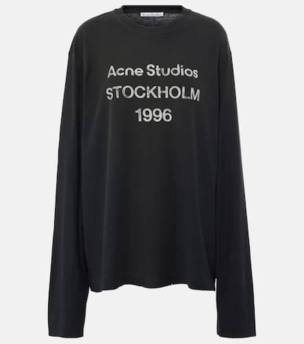 Acne Studios Logo cotton-blend top - Acne Studios - Modalova