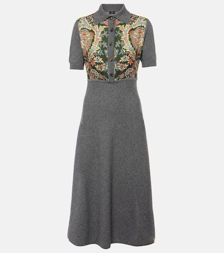 Paisley silk-trimmed polo dress - Etro - Modalova