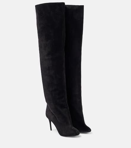 AlaÃ¯a Decollete Cuissardes suede knee-high boots - Alaia - Modalova