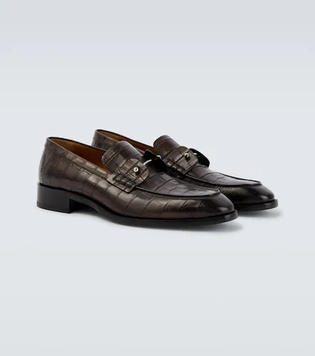 Chambelimoc croc-effect leather loafers - Christian Louboutin - Modalova