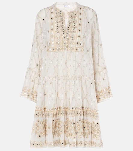 Vestido midi Mosaic de algodón estampado - Juliet Dunn - Modalova