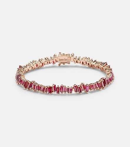 Pulsera Bold de oro rosa de 18 ct con rubíes - Suzanne Kalan - Modalova