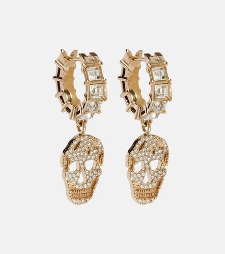 Pendientes largos Skull con cristales - McQueen - Modalova
