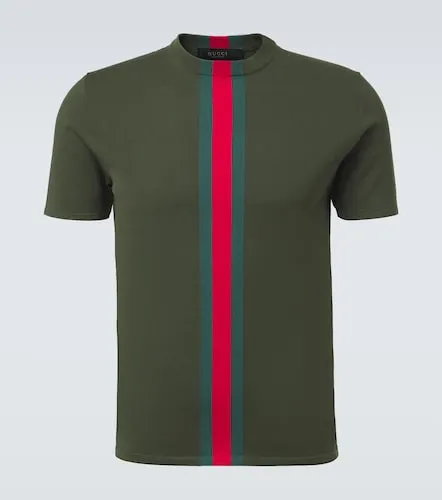 Gucci Camiseta de algodón con Web - Gucci - Modalova