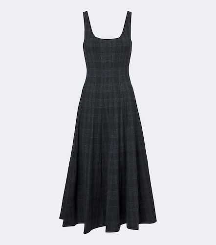 Staud Vestido midi Wells a cuadros - Staud - Modalova